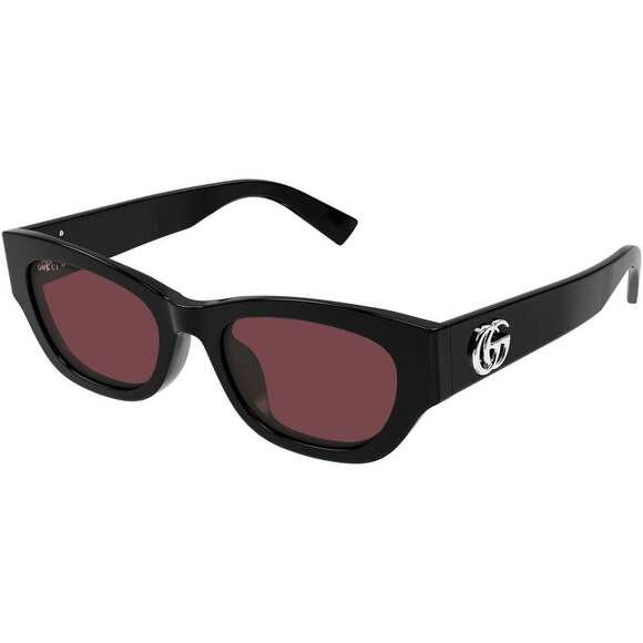 NWT Gucci GG1954SA-004 Black Red 53mm Sunglasses